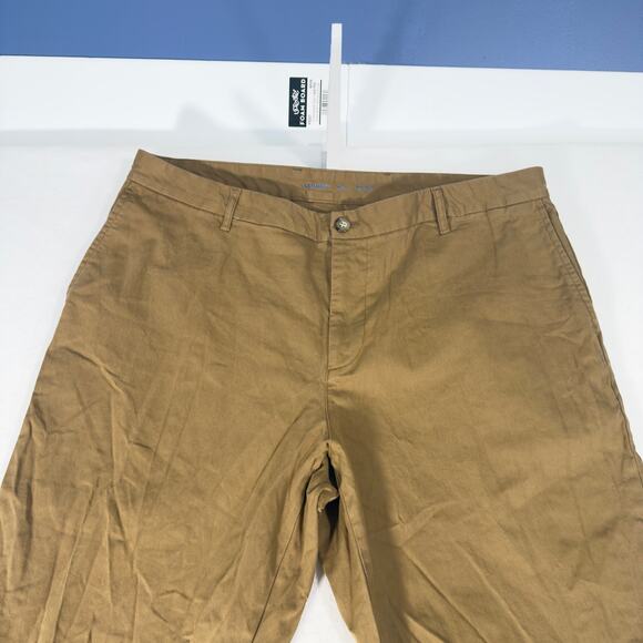 Old Navy Brown Khaki Pants W40x L32 Built In Flex Athletic Stretch Biz Casual - Picture 4 of 12